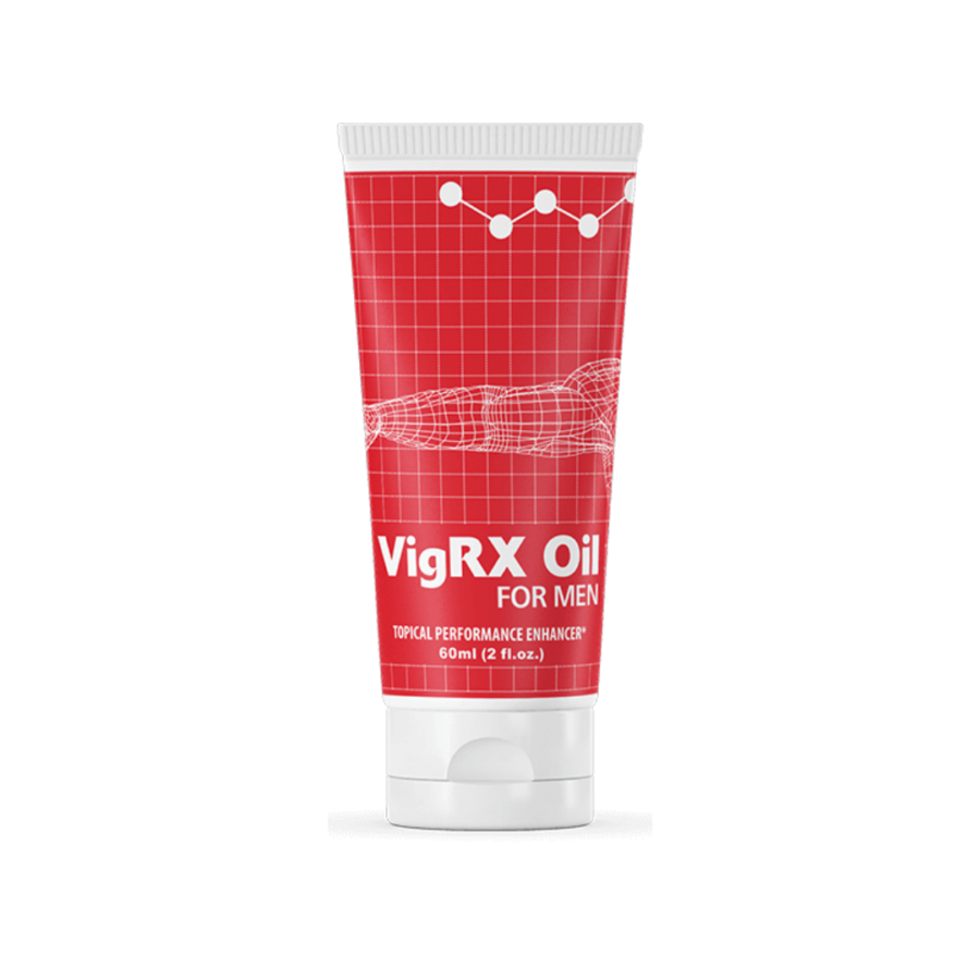 vigrx oil tube in red and white color