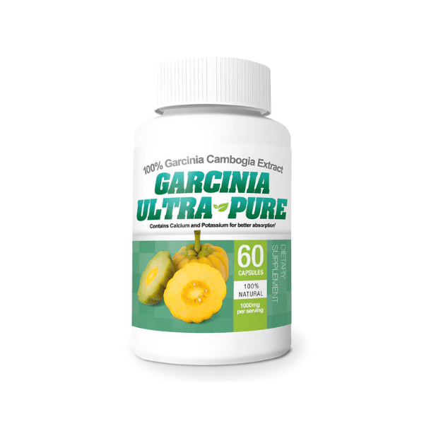 Garcinia ultra pure white, green and yellow bottle pack for weight loss