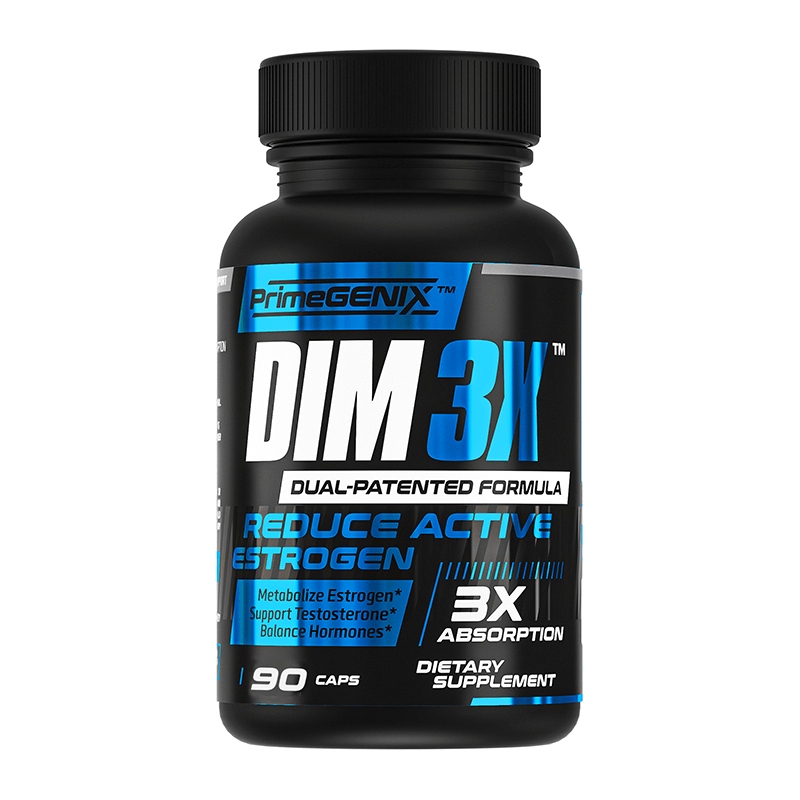 DIM 3X black and blue Bottle front