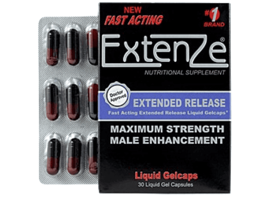 Extenze black and red pack for maximum strength and male enhancement