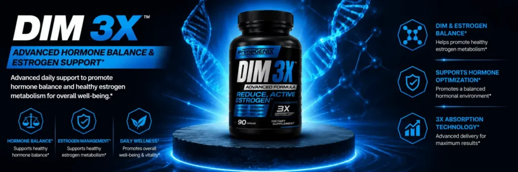 DIM 3X hormone balance supplement review with estrogen support and advanced absorption technology