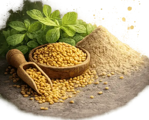 Fenugreek seed extract (Trigonella foenum-graecum), the single patented ingredient used in Testodren testosterone booster.